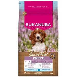EUKANUBA Храна EUKANUBA Grain Free Puppy Small & Medium богата на океанска риба 3 кг (1764-148478)