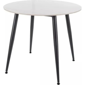 Textilomanie Okrúhly RION 90 cm s keramickou doskou biely mramor