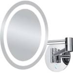 Nimco - Козметично огледало за монтаж на стена с LED осветление, хром ZK 20165-26 (ZK 20165-26)
