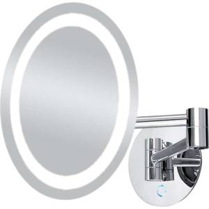 Nimco - Козметично огледало за монтаж на стена с LED осветление, хром ZK 20165-26 (ZK 20165-26)