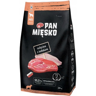 Pan Mięsko telecí s krůtím masem XL 20 kg