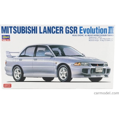 Hasegawa Mitsubishi Lancer Gsr Evolution Iii 1995 / 1:24