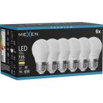 Mexen Nova 6x LED крушка E27, G45, 7W, Топла - 3000K, 735 lm - L101-E27-0730-01x06 (L101-E27-0730-01x06)