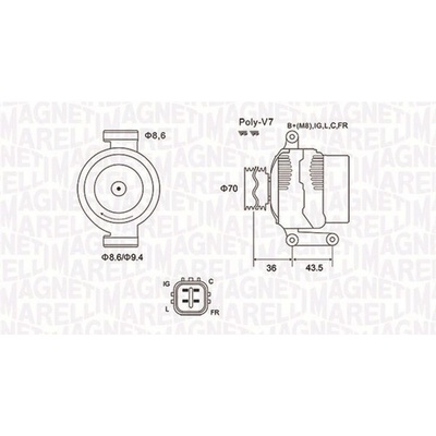 generátor MAGNETI MARELLI 063731980010