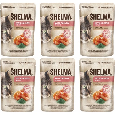 Shelma with salmon in sauce 6 x 85 g