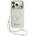 GUESS IML Glitter Script Strap MagSafe Задний калъф за iPhone 17 Pro Max Transparent Guess | Byal | МЪЖЕ | UNI
