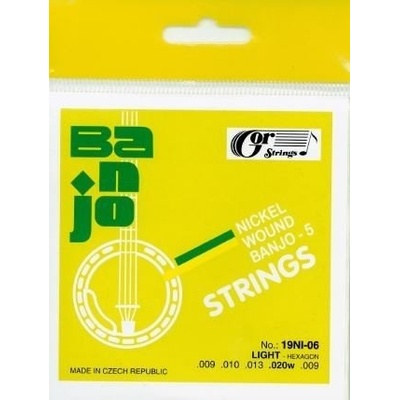 Gorstrings Banjo 5 strunné struny 0,010