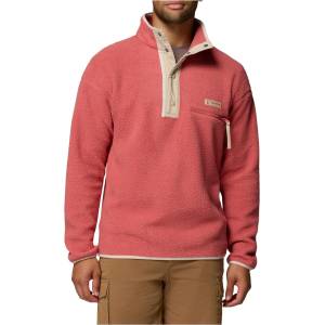 Columbia Мъжки поларен пуловер Columbia Helvetia II Half Snap Fleece Fleece jumper - Washed Red (005-6143-1113)