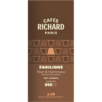 Cafés Richard Кафе капсули Cafes Richard Equilibre Balance съвместими с Nespresso, 10 капсули