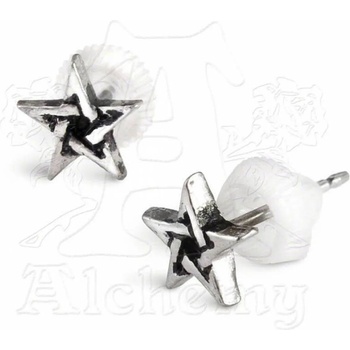 Image 1 of Alchemy gothic обеца Pentagram Шипове E164 - Alchemy Gothic - E164