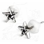Alchemy gothic обеца Pentagram Шипове E164 - Alchemy Gothic - E164