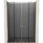 Mexen Velar Duo плъзгащи се душ врати 160 см, графит, златисти - 871-160-000-42-50 (871-160-000-42-50)