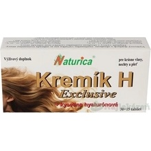 NATURICA Kremík H Exclusive + kyselina hyalurónová 30 + 15 tabliet