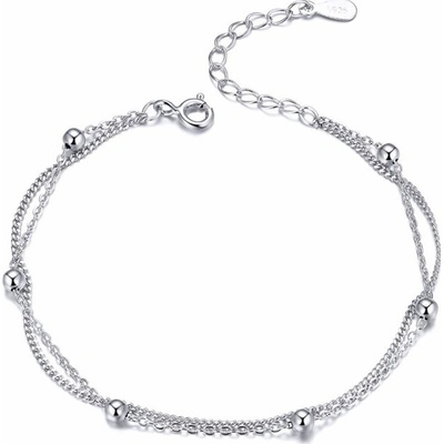 Grace Silver Jewellery stříbrný dvojitý Sylva NR-SCB131 stříbrná