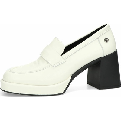 Etimeé dámské kožené polobotky bílé