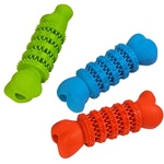 NOBBY Гумени играчки Dental Rubber Bone - дентален кокал, плътна гума - 13 см - 1 брой, NOBBY Германия - 52183