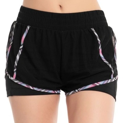 Lucky in Love Дамски шорти Lucky in Love Prep It Up Borderline Mesh Short - Черен