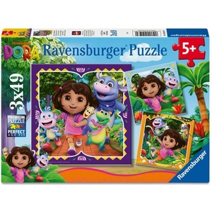 Ravensburger Пъзел Ravensburger от 3 x 49 части - Дора Изследователката (12004197) - ozone