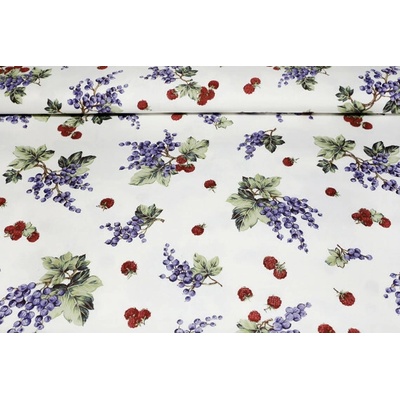 MADE IN ITALY Dekoračná bavlnená látka Letná úroda, š. 140 cm Viacfarebná Šírka 140 cm