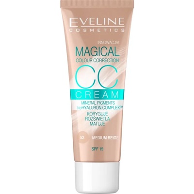 Eveline Cosmetics Magical Colour Correction CC крем SPF 15 цвят 52 Medium Beige 30ml