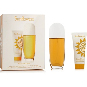 Elizabeth Arden Sunflowers комплект за жени Eau de Toilette 100 ml + Лосион за тяло 100 ml опция White and Yellow Cover