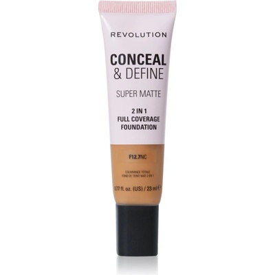 Revolution Conceal & Define матиращ фон дьо тен цвят F12.7NC 23ml