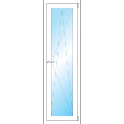 OKNA HNED Plastové okno 46x153 cm bílé otevíravé a sklopné pravé