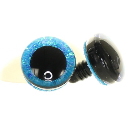 Oči třpytivé tyrkysové 20 mm