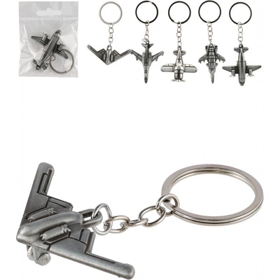 Přívěsek na klíče letadlo kov 5-6cm 5 druhů – Zbozi.Blesk.cz