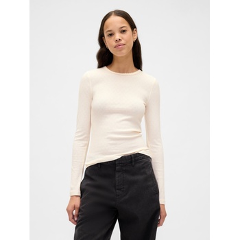 GAP Тениска с ребра GAP GAP | Bezhov | ЖЕНИ | M