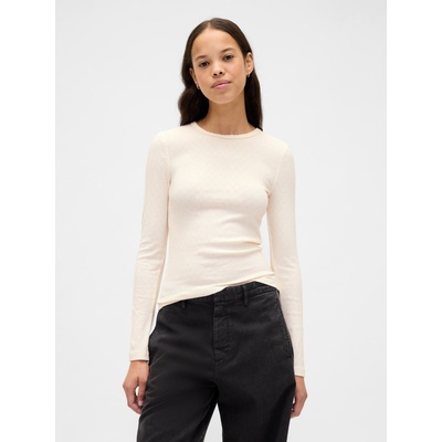 GAP Тениска с ребра GAP GAP | Bezhov | ЖЕНИ | M