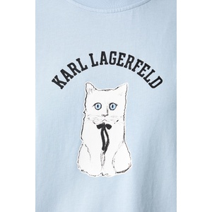 Karl Lagerfeld тениска дамска от памук с еластан (B4W17079)