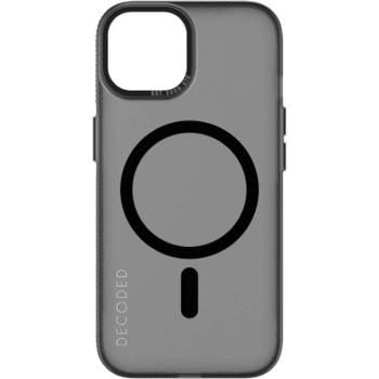 Decoded Кейс Decoded за iPhone 15, съвместим с MagSafe, полупрозрачен, черен (D24IPO15BCT2FK-0)