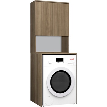 TopMebel Шкаф за пералня TopMebel от меламин в цвят орех 65x60x178см