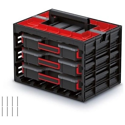 KISTENBERG skříňka TAGER CASE s 3-organizéry (přepážky), 415x290x290mm, KTC40306S