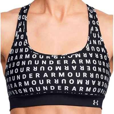 Under Armour Дамски сутиен Under Armour UA Armour Mid Crossback Print Mash Up - Черен