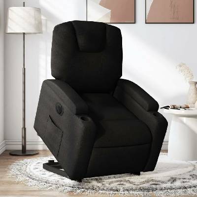 vidaXL 11461.3204394 Elektrické zvedací polohovací černé textil