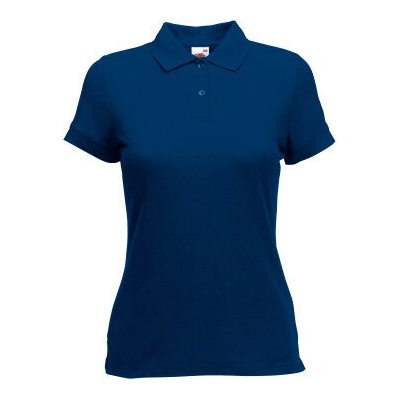 Fruit of the Loom Тениска с яка ТЪМНО СИНЯ