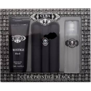 Cuba Prestige Black подаръчен комплект: EDT 90 ml + душ гел 200 ml + одеколон 100 ml за мъже