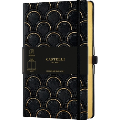 Castelli Бележник Castelli Copper & Gold - Art Deco Gold, 13 x 21 cm, бели листове (0QC8NS-464)