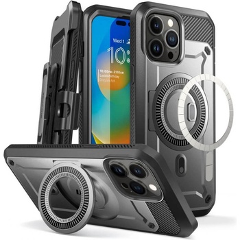 i-Blason SUPCASE Unicorn Beetle Pro MagSafe Case - удароустойчив хибриден кейс с вграден протектор за дисплея и Magsafe за iPhone 14 Pro Max (черен)