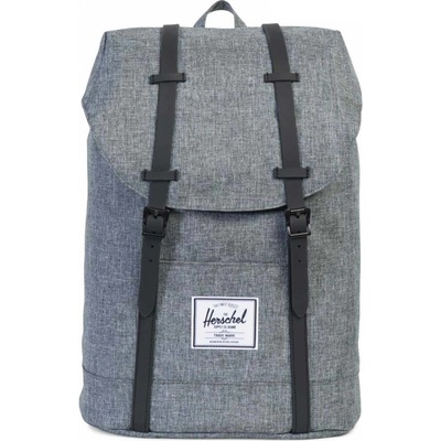 Herschel supply retreat raven crosshatch black rubber 20 l