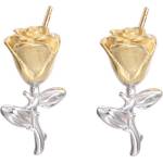 Silenti Jewelry Сребърни обеци "Роза