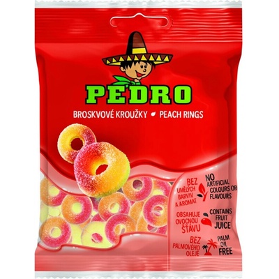 PEDRO Broskvové kroužky 80 g