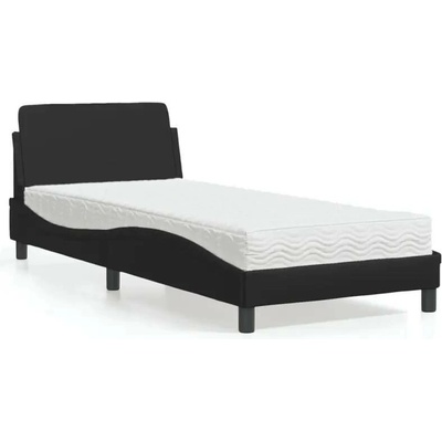 vidaXL 11461.3208297 Postel s matrací Dover černá umělá kůže