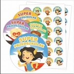 LearnHow Motivational stickers - Super preschooler 48 pcs