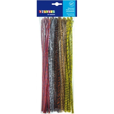 Playbox Chlupaté modelovací dráty 30 cm 50 ks 7 mm proužkované