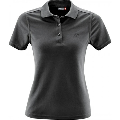 Maier Sports Дамска поло тениска Maier Sports Women's Ulrike Polo shirt - Black - размер 34 (EU) (116-5504-0111)