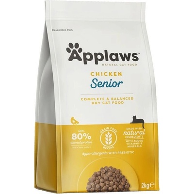Applaws Senior Chicken - суха храна с 80% Пиле, подходяща за възрастни котки над 10г. 2kg