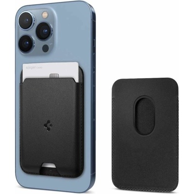 Magnetická peněženka Spigen Valentinus MagSafe Wallet černá Spigen Valentinus Magnetic Wallet with MagSafe Black